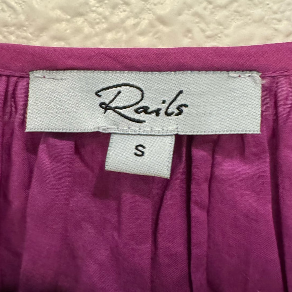 RAILS NWT $168 Katia Midriff Billowy Style Berry Size S - Picture 9 of 11